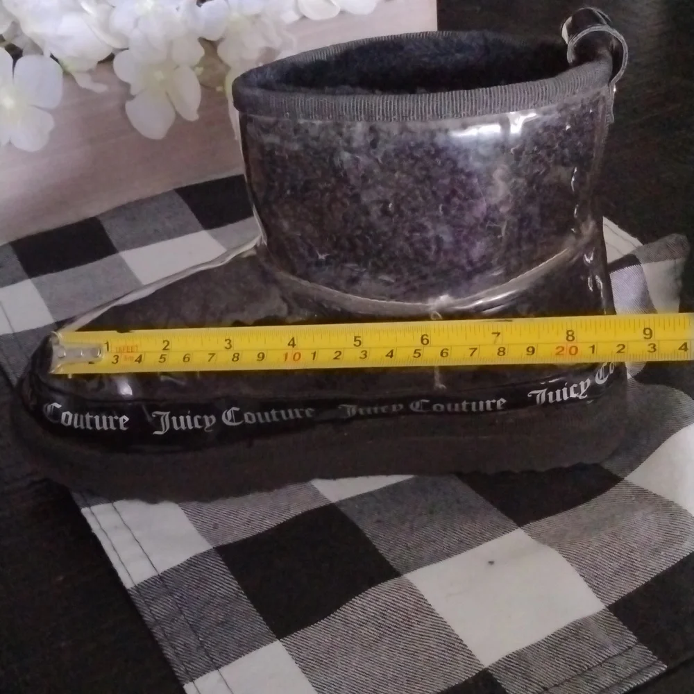 Juicy Couture Transparent Black Boots